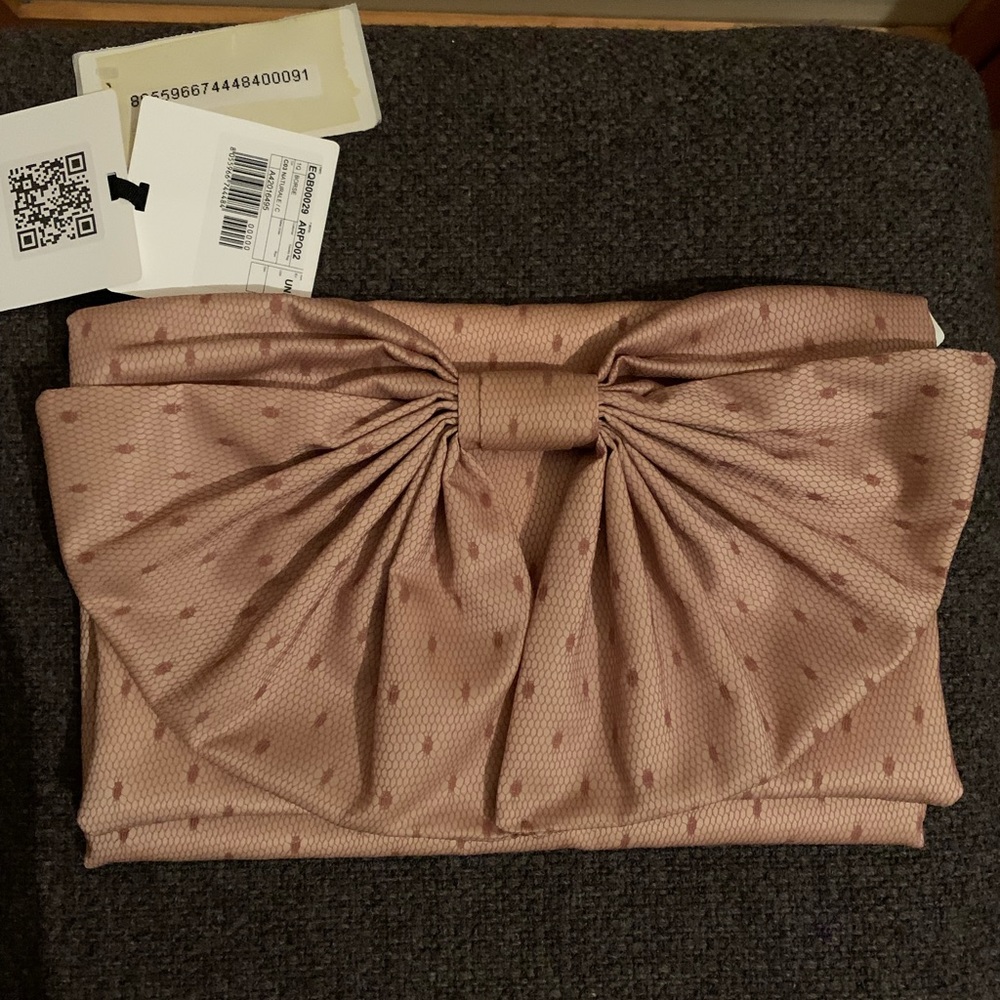 Lace fabric clutch Rose & Rose Beige RedValentino - Picture 2 of 10